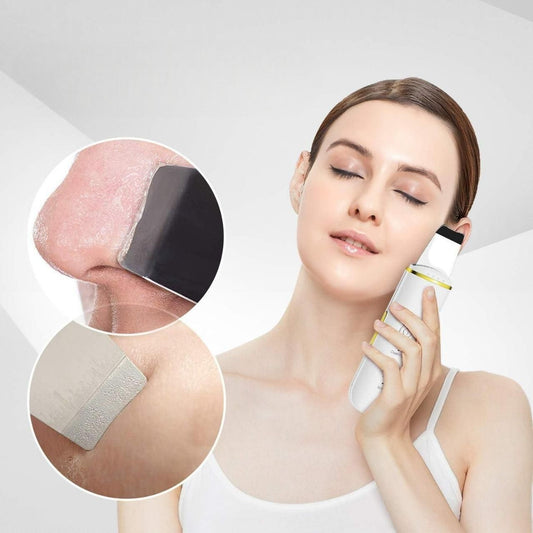Ultrasonic Spatula Lon EMS Electric Face Scraper Pore Cleanser